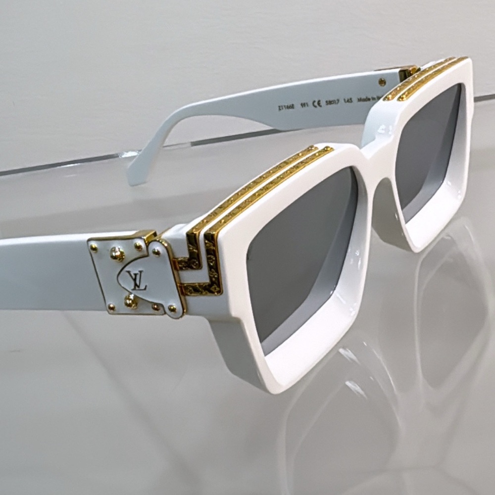 Louis Vuitton - Millionaire White and Gold Sunglasses